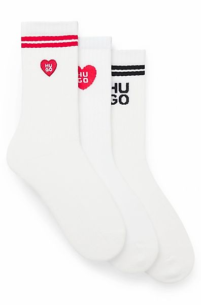 HUGO Underwear Socken Packung, 3 Paar tlg. verstärkte Fersen- und Zehenpart günstig online kaufen