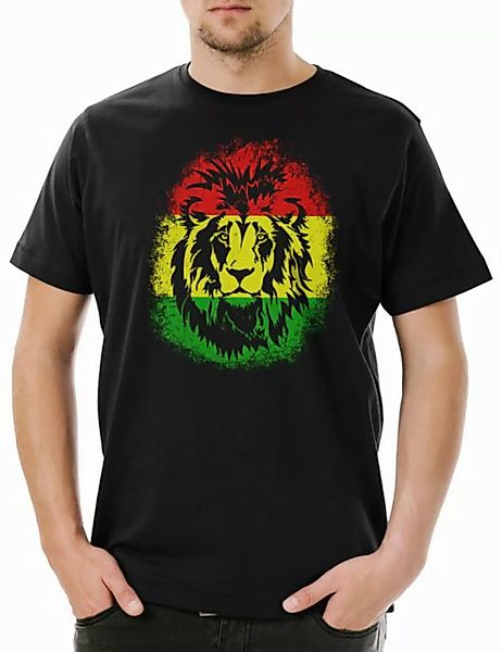 Urban Backwoods Print-Shirt Zion Lion II Herren T-Shirt Löwe Reggae Music M günstig online kaufen