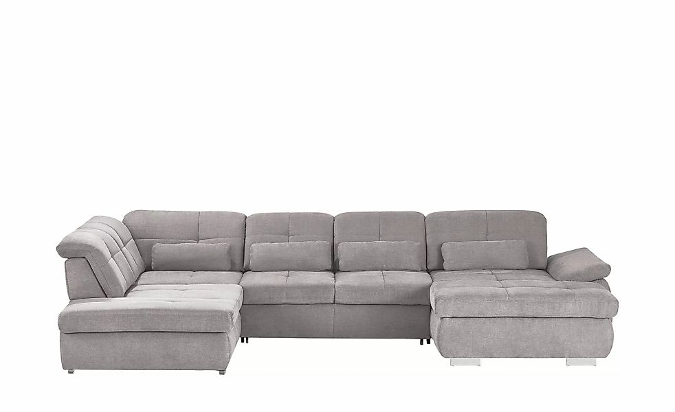 Wohnlandschaft mit Funktion  Perry ¦ grau ¦ Maße (cm): B: 374 H: 100 T: 195 günstig online kaufen