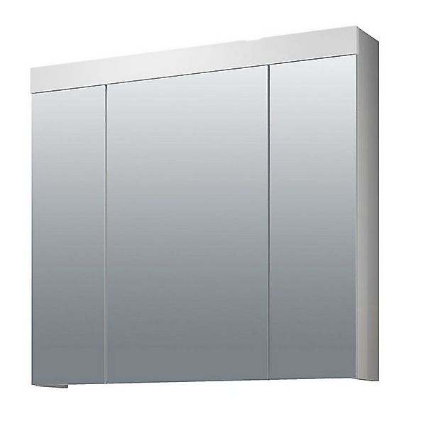 ebuy24 Badezimmerspiegelschrank Devon Bad Spiegelschrank 3 Türen weiß, Spie günstig online kaufen