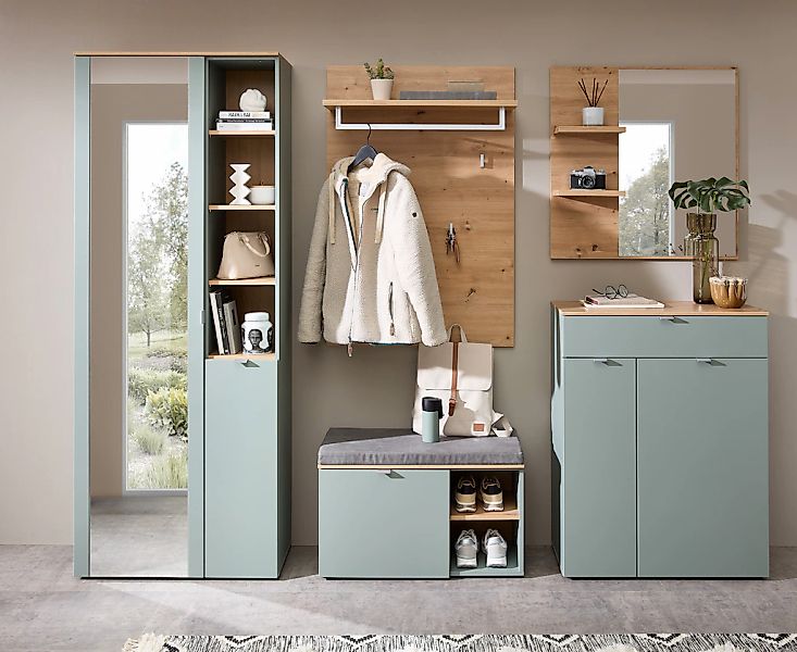 Innostyle Garderoben-Set "Bari Garderobenprogarmm, BxHxT 264x202x38 cm", (S günstig online kaufen