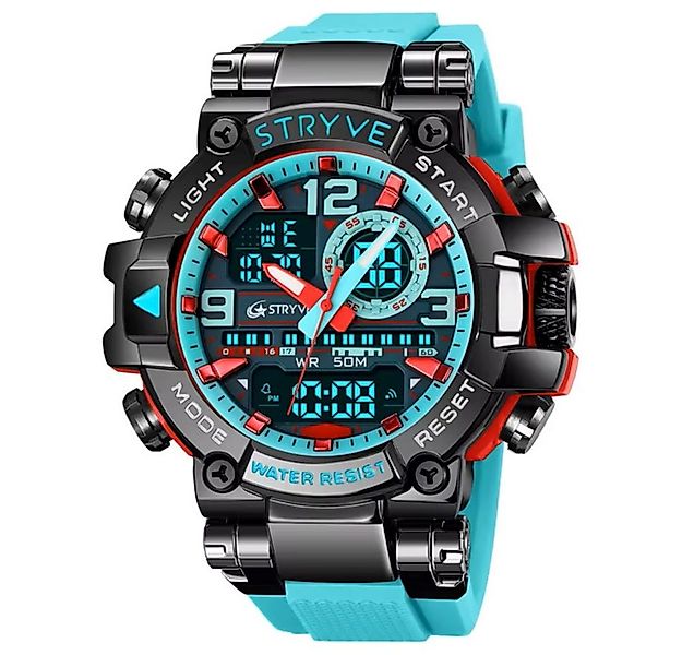 Tidy Quarzuhr Stryve Sportuhr Wasserdichte Militär Armbanduhren Silikon Min günstig online kaufen