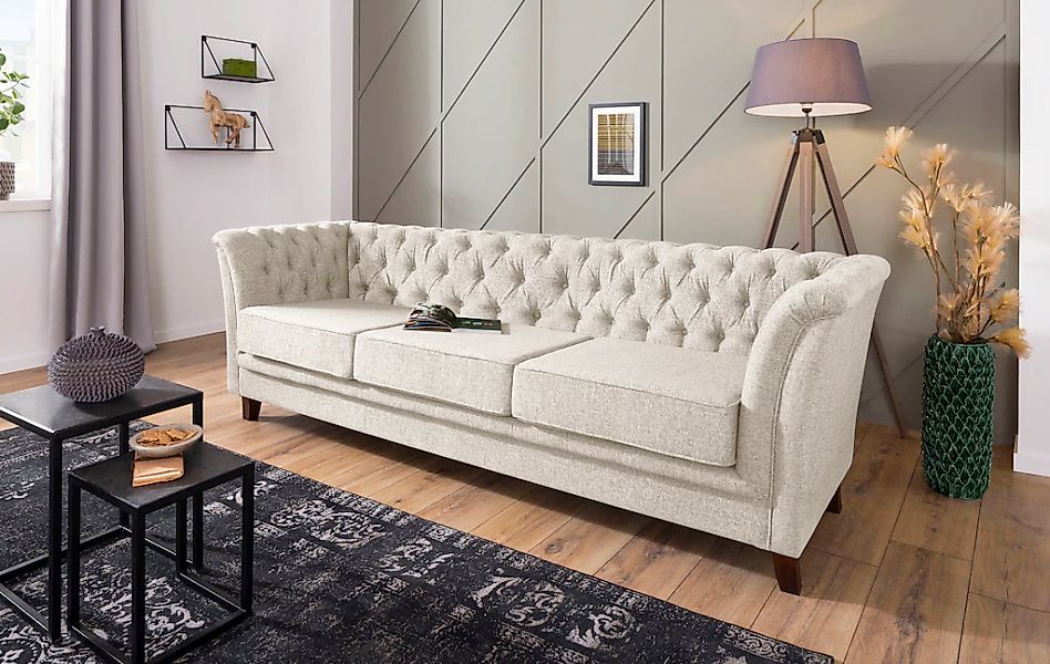 Home affaire Chesterfield-Sofa "Dover", aufwändige Knopfheftung in Chesterf günstig online kaufen