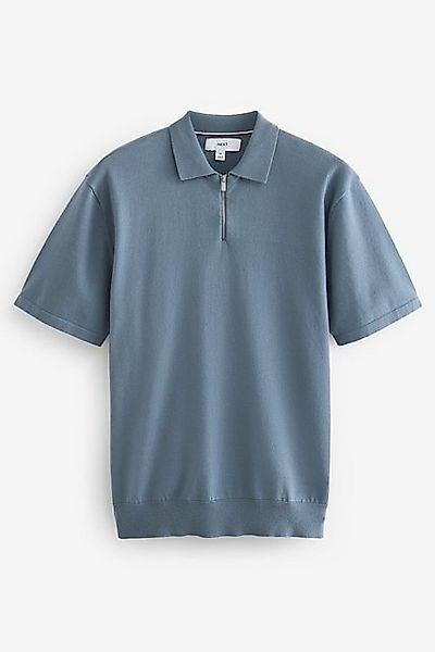 Next Poloshirt Regular Fit Strick-Polohemd mit Reißverschluss (1-tlg) günstig online kaufen