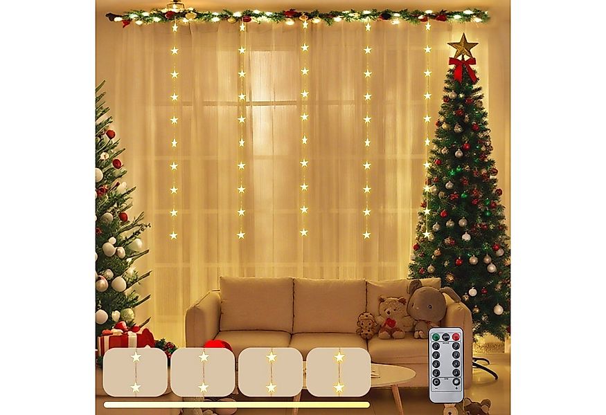 Salcar LED-Lichterkette LED Sternen Lichterkette Weihnachts LED Lichterkett günstig online kaufen