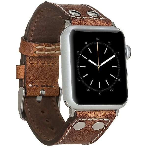 Burkley Smartwatch-Armband Exklusives Vintage Lederarmband, Handmade günstig online kaufen