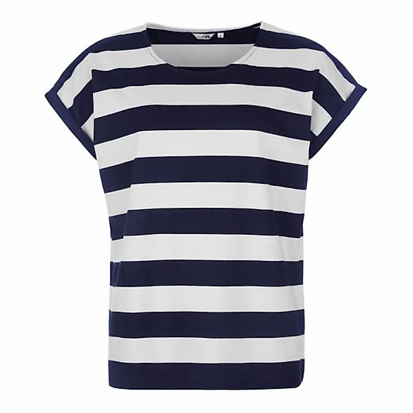 modAS T-Shirt Damen Kurzarm-Shirt Blockstreifen - Streifenshirt runder Auss günstig online kaufen