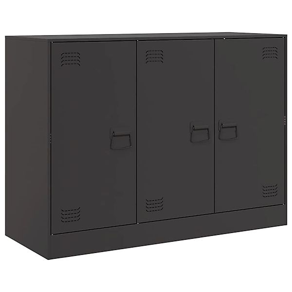 vidaXL Sideboard Schwarz 99x39x73 cm Stahl 841721 günstig online kaufen