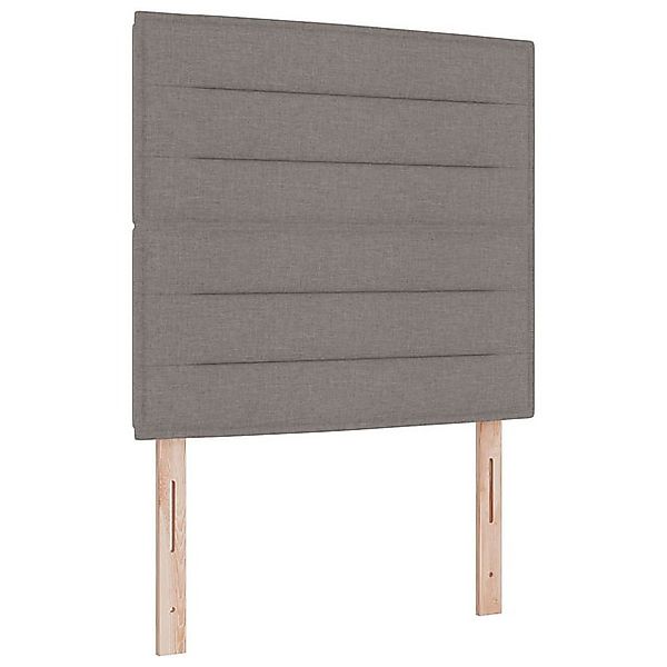 vidaXL Bett Boxspringbett mit Matratze Taupe 120x200 cm Stoff (1-tlg) günstig online kaufen