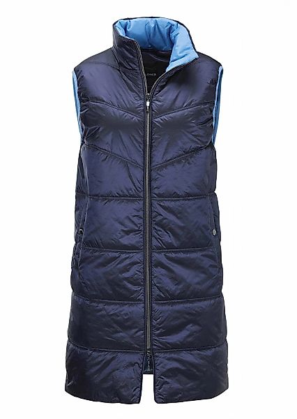 GOLDNER Kurzweste "Kurzgröße Longweste" Kontrastfarbenes Innenfutter günstig online kaufen