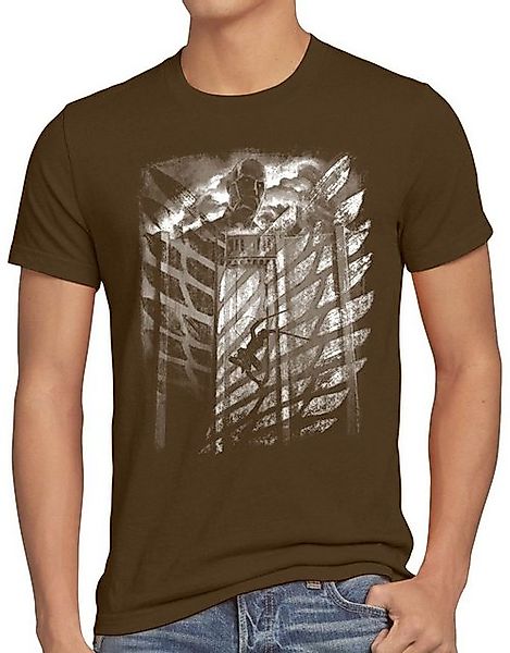 style3 T-Shirt Jaeger Flying AoT Titan on Attack günstig online kaufen