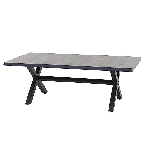 Siena Garden Gartentisch Sincro Rechteckig Grey-Wash/Anthrazit 103 cm x 204 günstig online kaufen