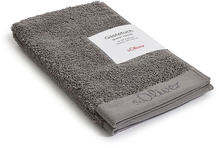 s.Oliver Gästehandtuch s. Oliver Gästetuch, Walkfrottier günstig online kaufen