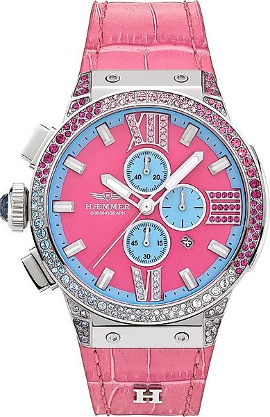 HAEMMER GERMANY Chronograph EMINENT RUBY, E-011, Quarzuhr, Damenuhr, Datum, günstig online kaufen