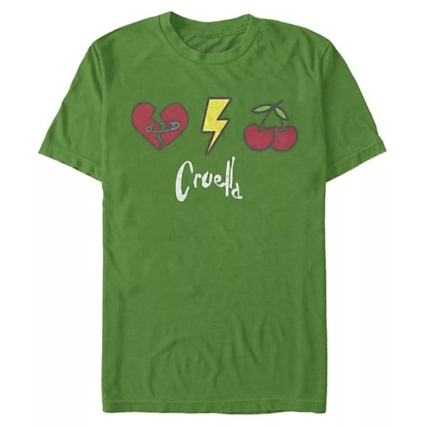 Disney Classics - Cruella - Logo Cruella Patches - Männer T-Shirt günstig online kaufen