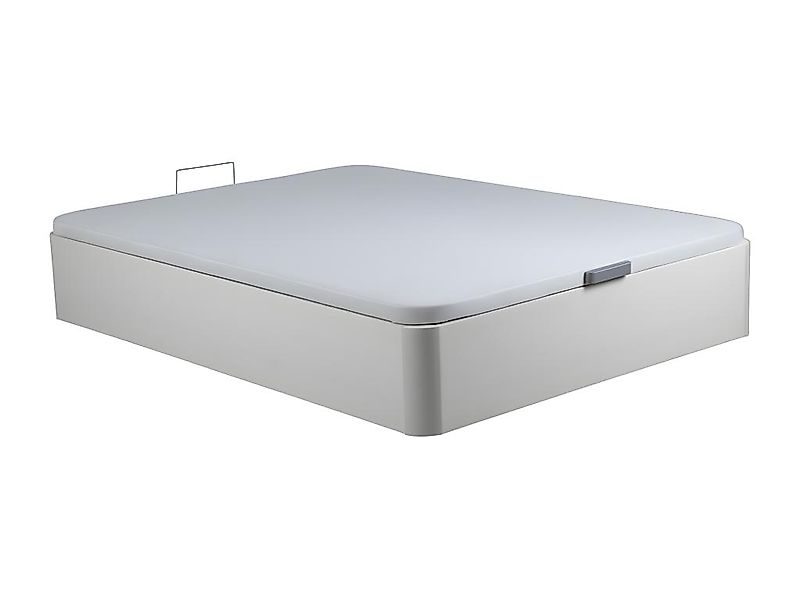Bettgestell mit Bettkasten - 140 x 190 cm - Kunstleder - Weiß matt - ONIRY günstig online kaufen