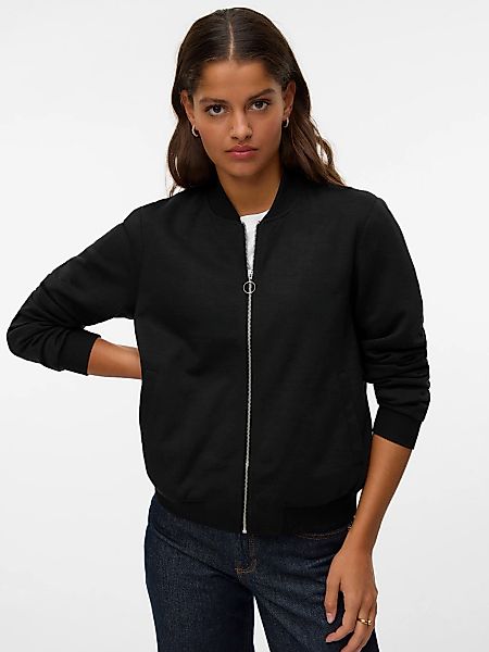 Vero Moda Bomberjacke "VMKIMIKO LS SHORT JERSEY BOMBER NOOS" günstig online kaufen