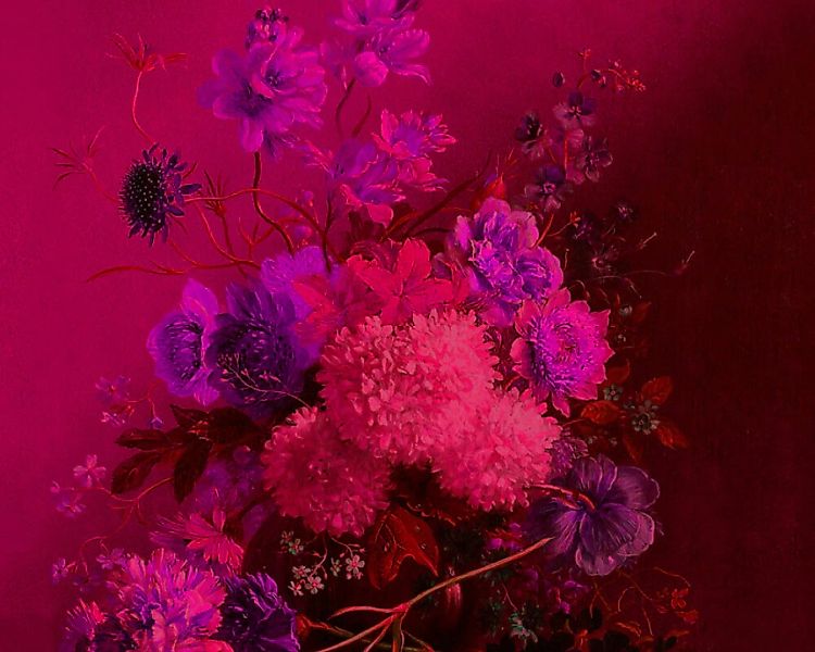 Fototapete "Bouquet Vibran 2" 3,00x2,70 m / Glattvlies Perlmutt günstig online kaufen