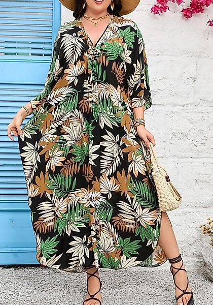 Lovolotti Sommerkleid Strandkleid Viskose Kleid Damen LO-KLDE-L11 große Grö günstig online kaufen