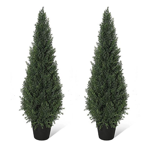 Kunstbaum künstliche Zeder,künstlicher Strauch,UV-beständiges,Topfpflanze-2 günstig online kaufen