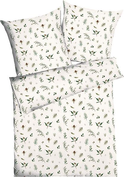 Kaeppel Bettwäsche Bettwäsche "Winter Greens", Baumwolle, Blumen günstig online kaufen