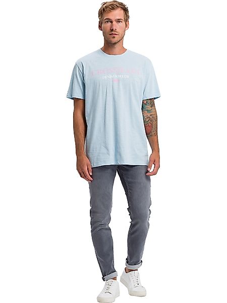 Cross Jeans Herren Jeans Jimi - Slim Tapered Fit - Grau - Light Grey günstig online kaufen