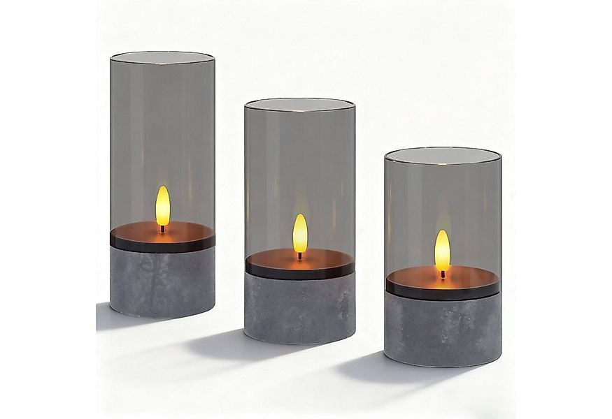 kisidus LED-Kerze Flammenlose LED Kerzen (realistische flackernde Kerzen 3D günstig online kaufen