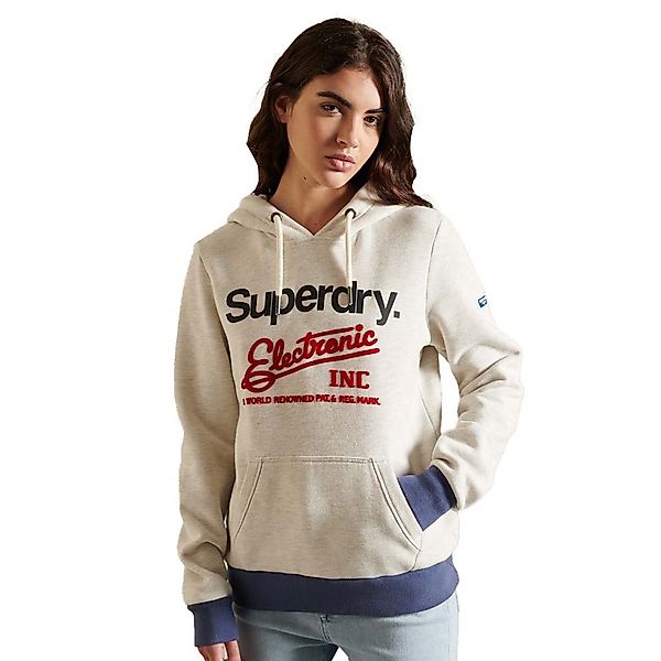 Superdry Core Logo Ac Ringer Kapuzenpullover XL Oatmeal günstig online kaufen