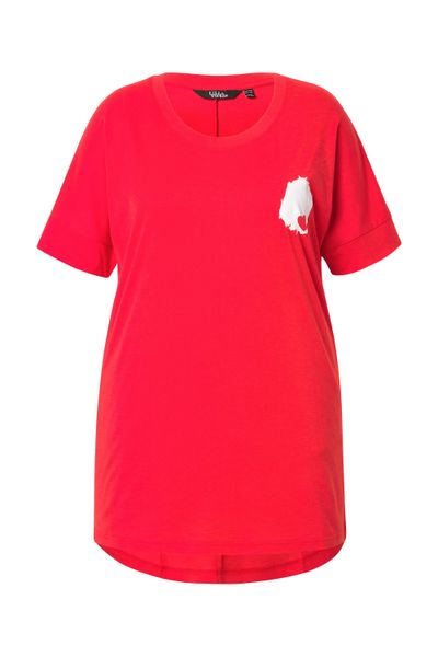 Ulla Popken T-Shirt T-Shirt Rückendruck Oversized günstig online kaufen