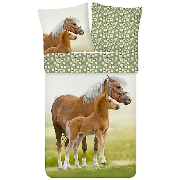 ESPiCO Kinderbettwäsche Pferd Trendy Bedding, Renforcé, günstig online kaufen