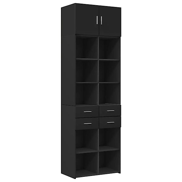 vidaXL Hochschrank Schwarz 70x42,5x225 cm Holzwerkstoff 3281337 günstig online kaufen