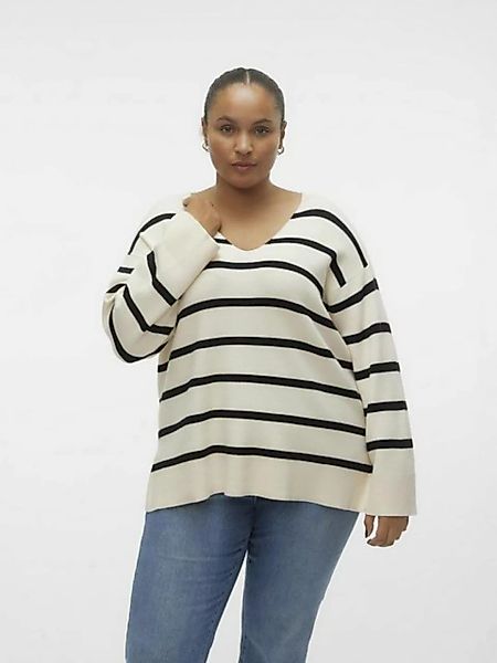 Vero Moda Curve Strickpullover "VMCSABA LS V-NECK PULLOVER GA NOOS CUR" günstig online kaufen