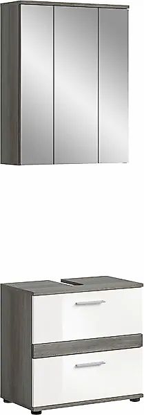 welltime Badmöbel-Set »Lucca, bestehend aus: 1x Waschbeckenunterschrank & 1 günstig online kaufen