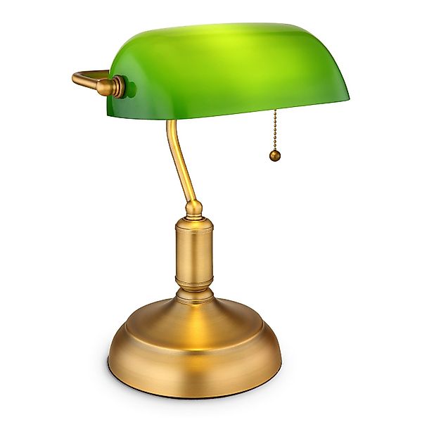 bmf-versand Tischleuchte Schreibtischlampe Retro Bankerlampe Grün günstig online kaufen