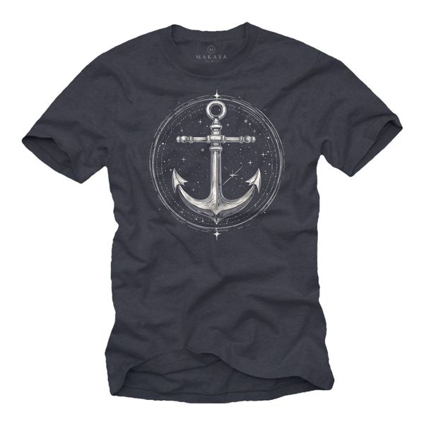 MAKAYA T-Shirt mit Anker Motiv für günstig online kaufen