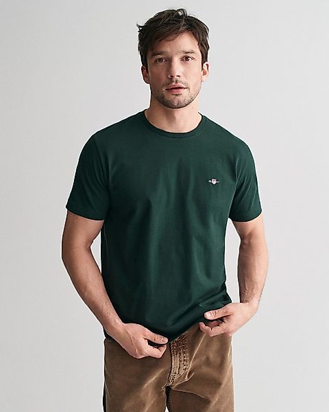 Gant T-Shirt REG SHIELD SS T-SHIRT mit Logostickerei auf der Brust günstig online kaufen