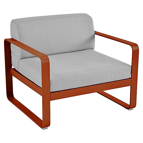 Bellevie Lounge-Sessel Outdoor E2 Kandierte Orange 79 Flanellgrau günstig online kaufen