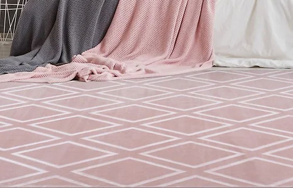 my home Teppich »Ledion«, rechteckig, 7 mm Höhe, besonders weich durch Mikr günstig online kaufen