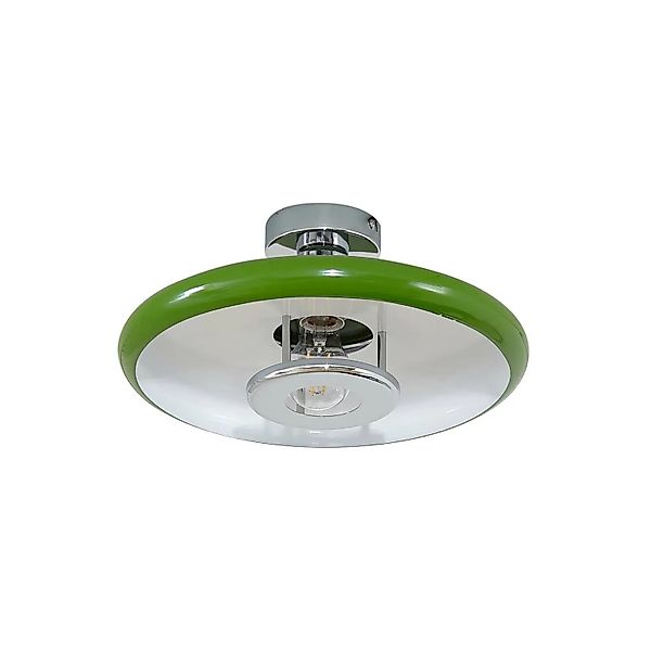 Lindby Deckenlampe Branford 10041893 Retro Vintage Antik in Grün aus Metall günstig online kaufen