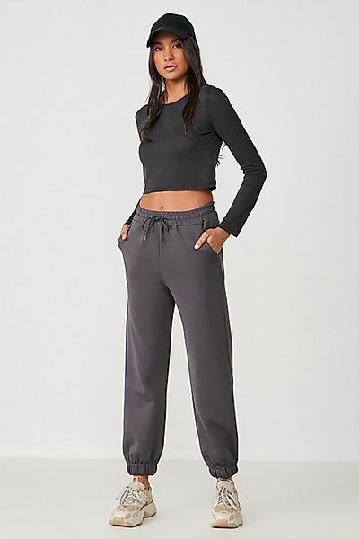C&CITY Pyjamahose Jogger Elastic Sports Jogginghose 806 Smoked günstig online kaufen