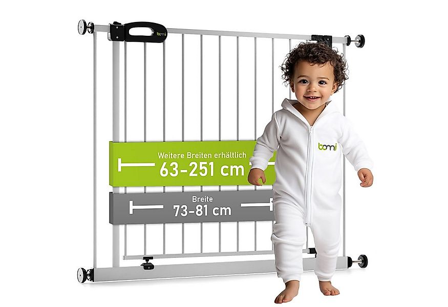 BOMI Türschutzgitter Treppenschutzgitter ohne Bohren, Absperrgitter Metall, günstig online kaufen