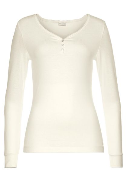 LASCANA Pyjamaoberteil aus Rippstrick günstig online kaufen