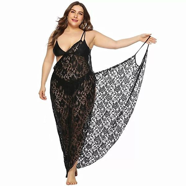 AUKUU Strandkleid Große Größe Badeanzugabdeckungskleid, sexy durchsichtige günstig online kaufen