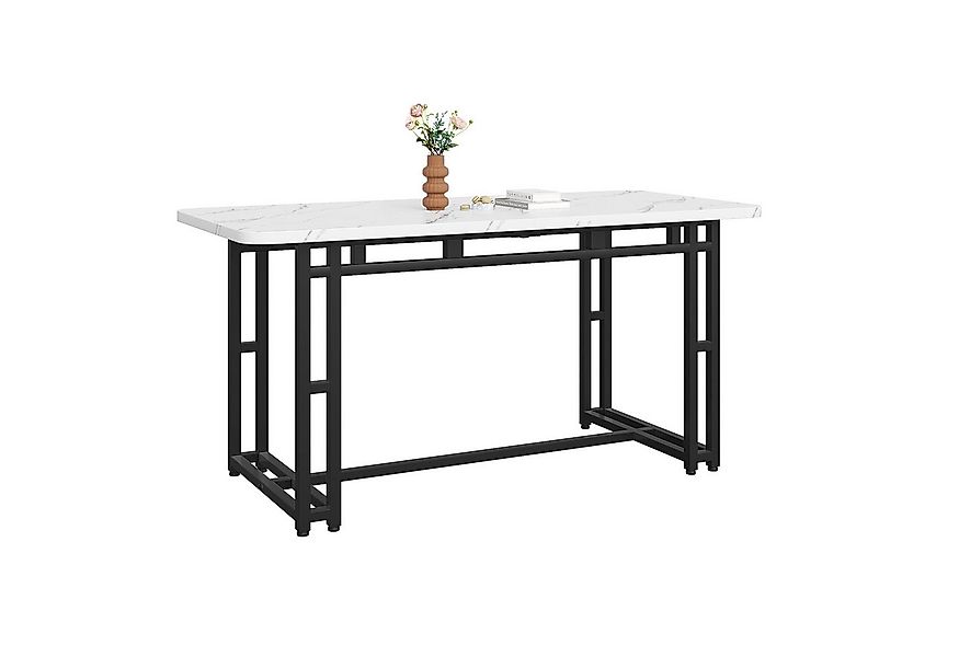 Flieks Esstisch (1-St., 1 Tisch), Esszimmertisch rechteckig Küche Marmoropt günstig online kaufen