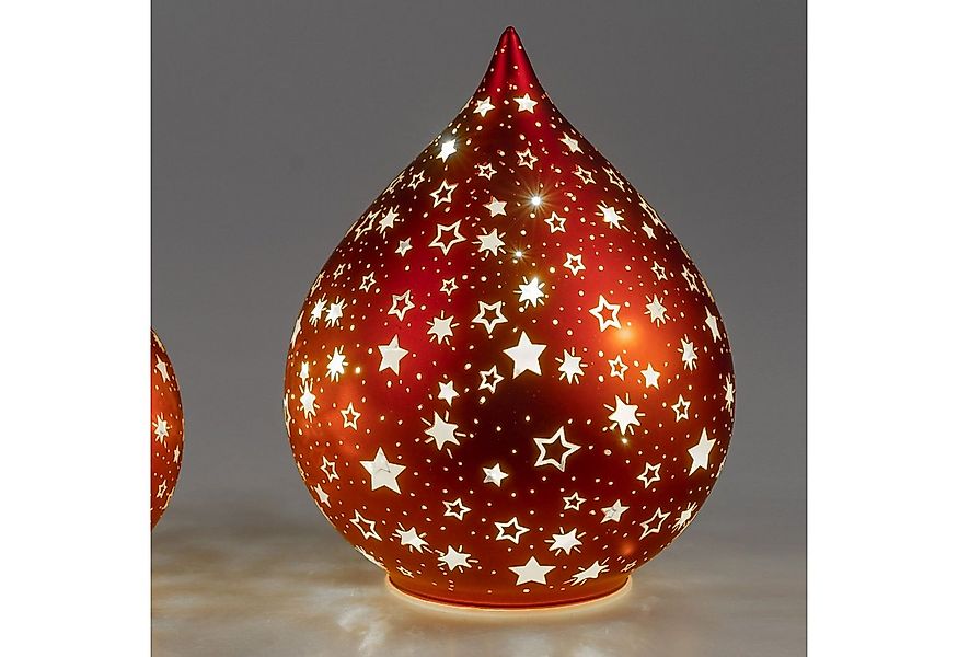 formano Dekofigur Red Stars, Mit Timerfunktion, Rot, Motiv: Sterne günstig online kaufen