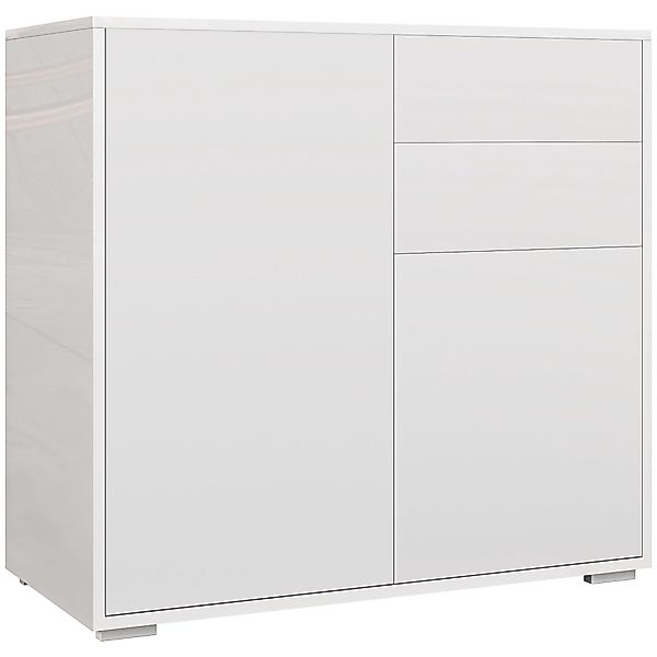 HOMCOM Sideboard Aufbewahrungsschrank mit Schublade, 2 günstig online kaufen