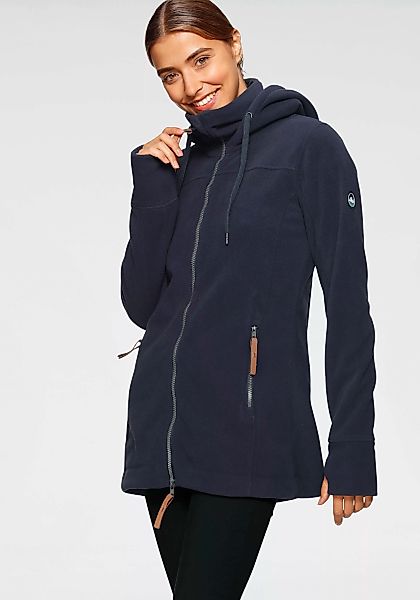 Polarino Fleecejacke, mit Kapuze, aus Fleece, atmungsaktiv, schnell trockne günstig online kaufen