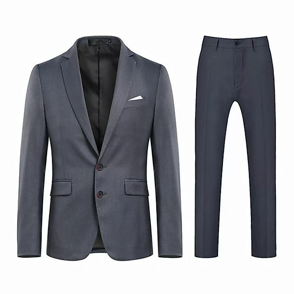 Allthemen Anzug (2 tlg, Sakko & Hose) Herren Anzug mit 2 Knöpfe Herrenanzug günstig online kaufen