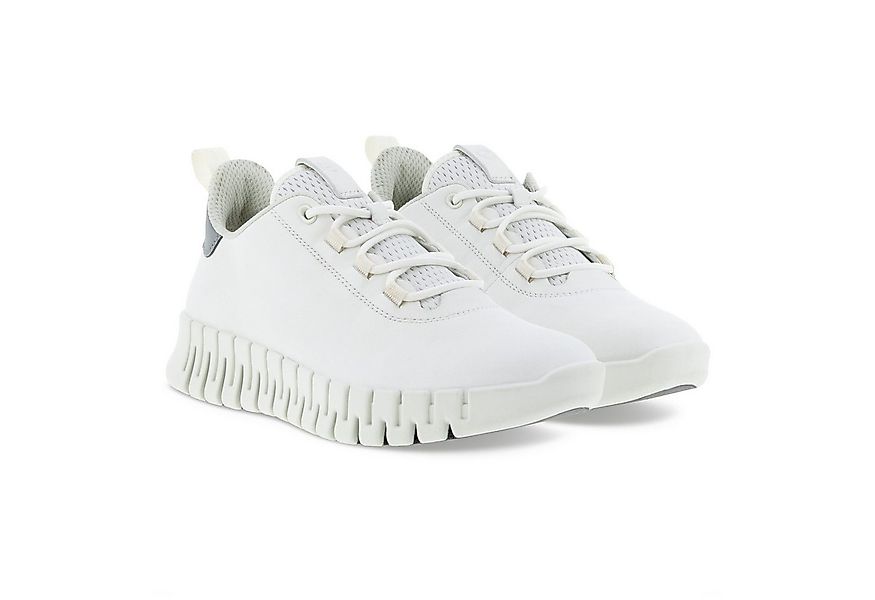 Ecco Gruuv Lea (weiches Nappaleder) weiss Damen Sneaker günstig online kaufen