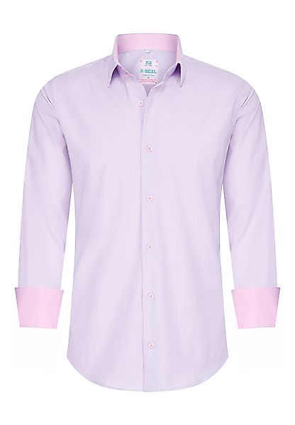 R-NEAL Businesshemd Pastellhemd Herren Slim Fit günstig online kaufen